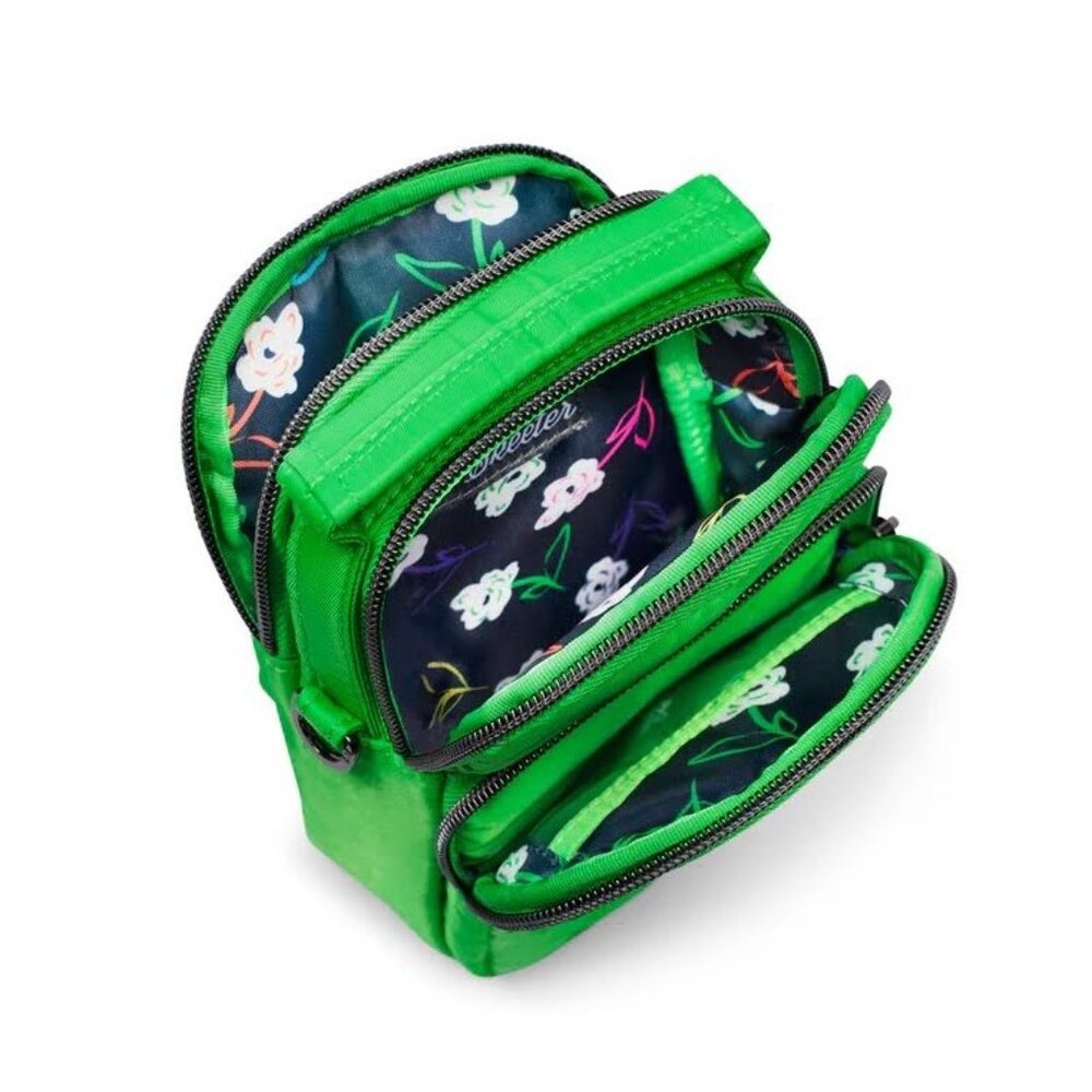Lug Skeeter Mini 2 Convertible Crossbody Belt Bag Lime Green Tonal Bright Neon - Picture 3 of 10